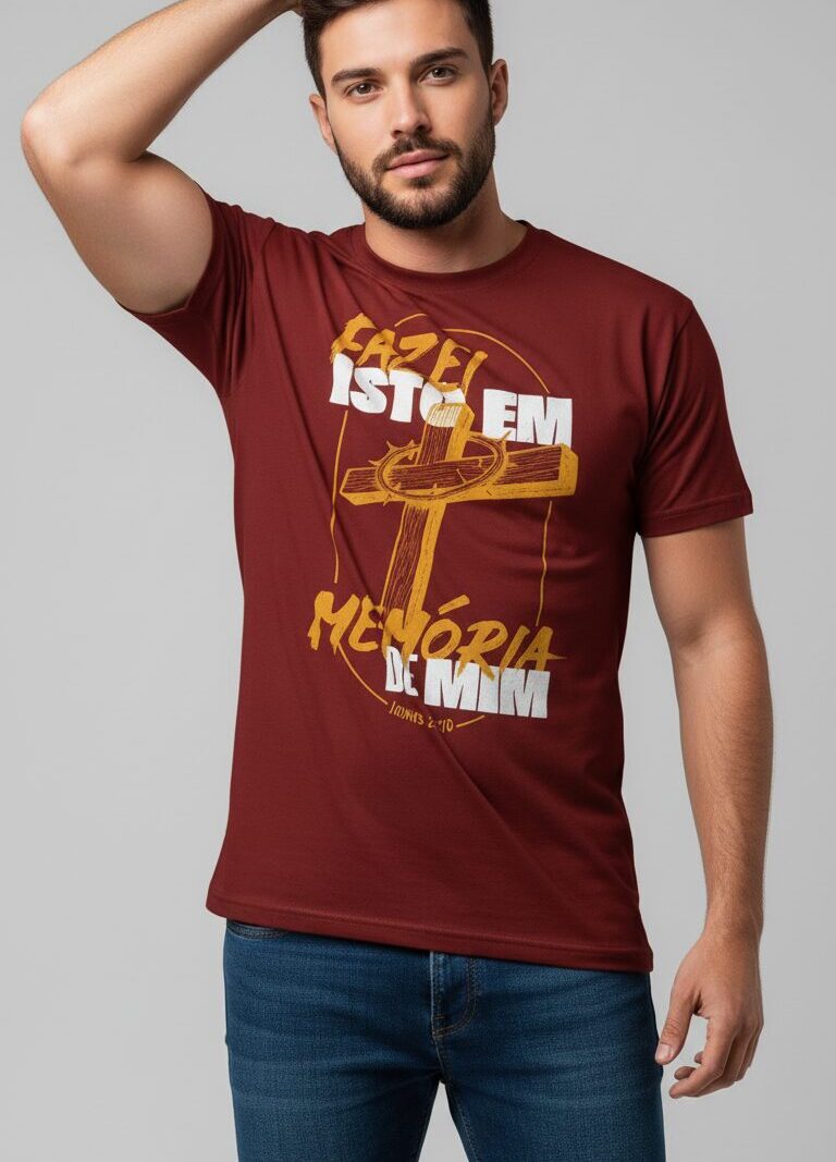 Camiseta Personalizada Fazei isto em Memória de Mim