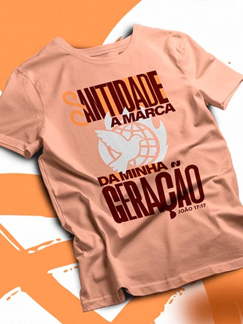 Camiseta Personalizada Santidade a marca da nossa Geração