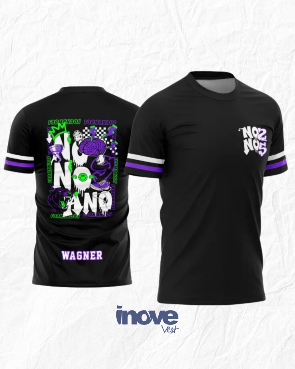 Camisa Formandos Nono Ano Pantera Negra e Furacão