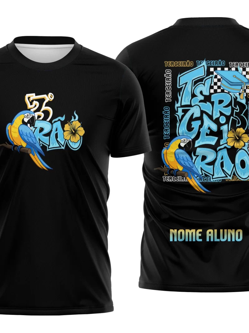 Arte Camisa Terceirão Arara Azul Canindé