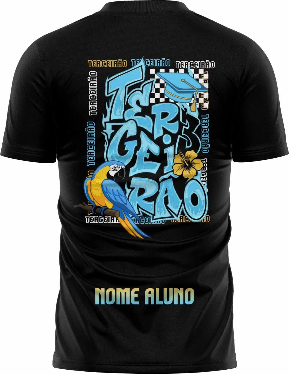 Arte Camisa Terceirão Arara Azul Canindé - Imagem 3