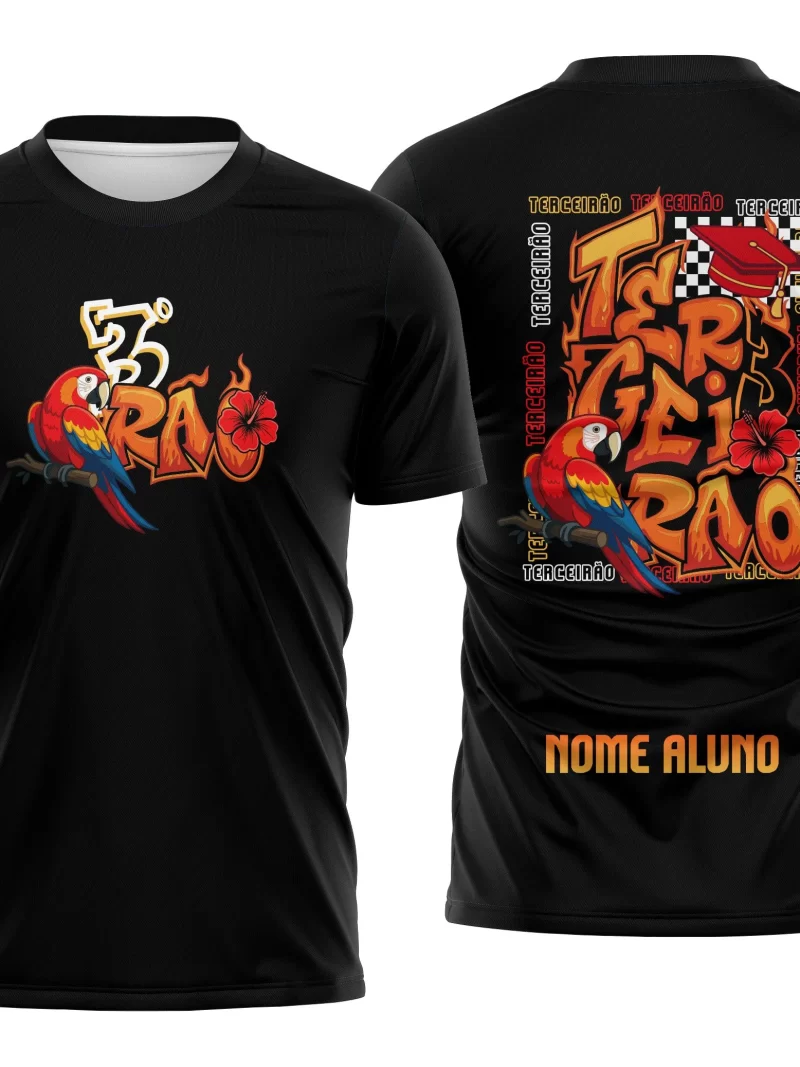 Arte Camisa Terceirão Arara Vermelha