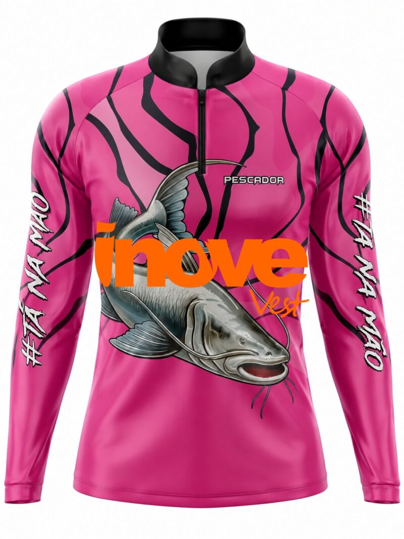 Camisa de Pesca Esportiva Personalizada Premium – Proteção UV FPS 50+ - Modelo 01