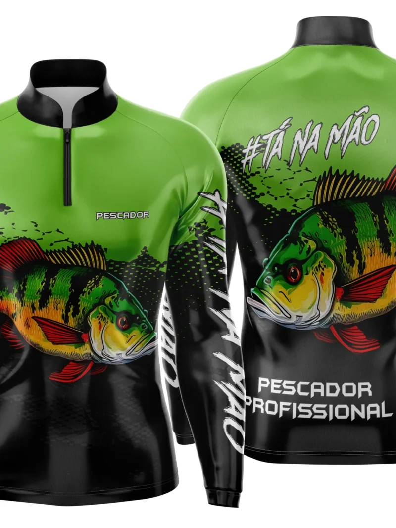 Camisa de Pesca Esportiva Personalizada Premium – Proteção UV FPS 50+ - Modelo 10