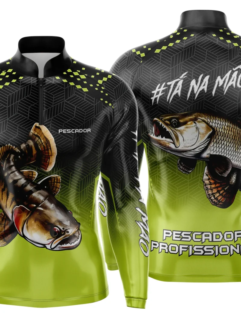 Camisa de Pesca Esportiva Personalizada Premium – Proteção UV FPS 50+ - Modelo 11