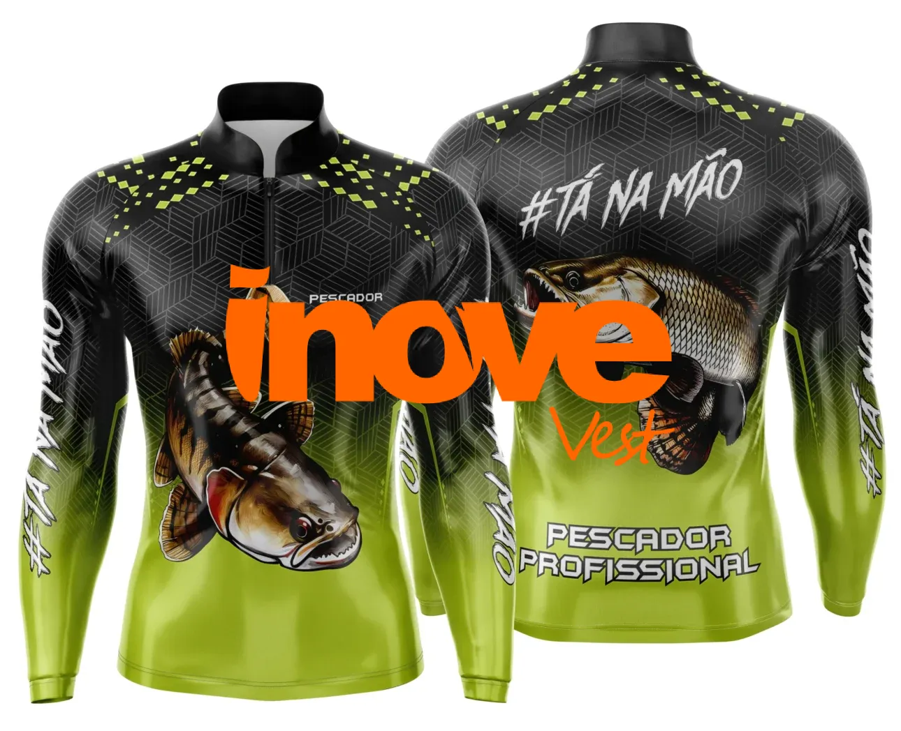 Camisa de Pesca Esportiva Personalizada Premium – Proteção UV FPS 50+ - Modelo 11