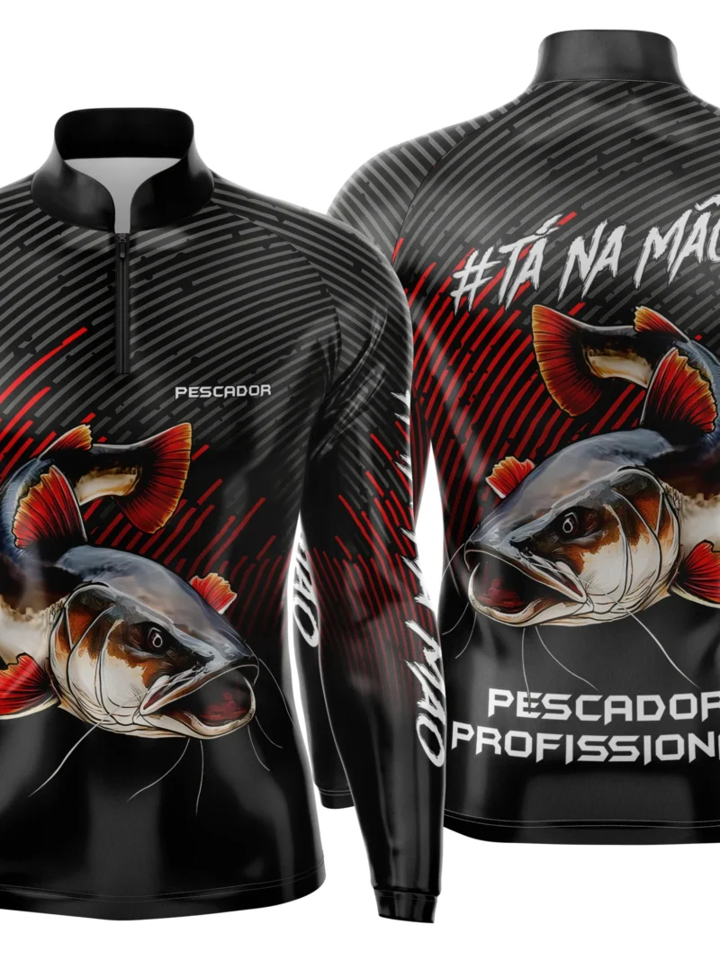 Camisa de Pesca Esportiva Personalizada Premium – Proteção UV FPS 50+ - Modelo 02