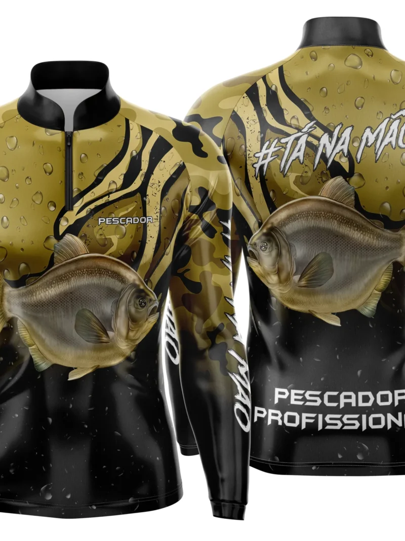 Camisa de Pesca Esportiva Personalizada Premium – Proteção UV FPS 50+ - Modelo 04