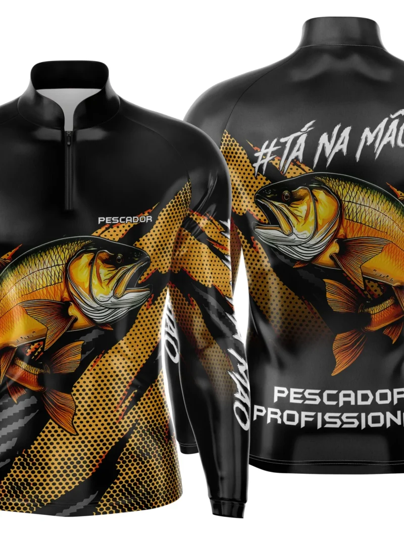 Camisa de Pesca Esportiva Personalizada Premium – Proteção UV FPS 50+ - Modelo 08