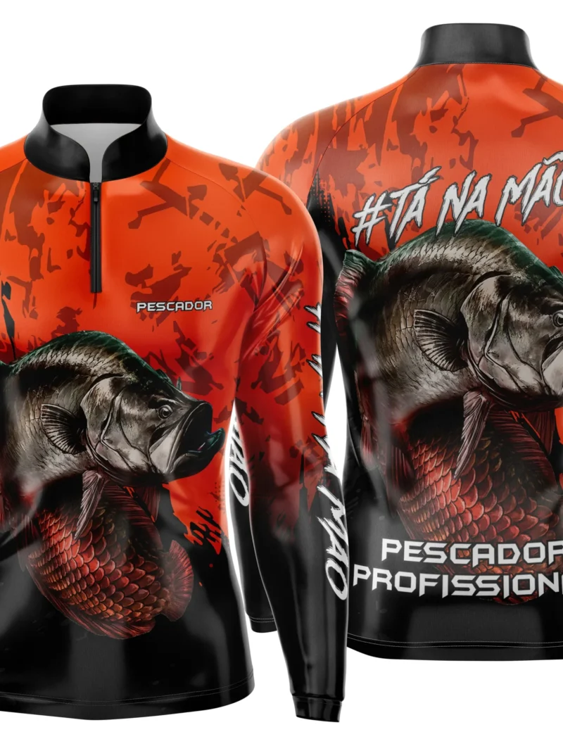 Camisa de Pesca Esportiva Personalizada Premium – Proteção UV FPS 50+ - Modelo 09