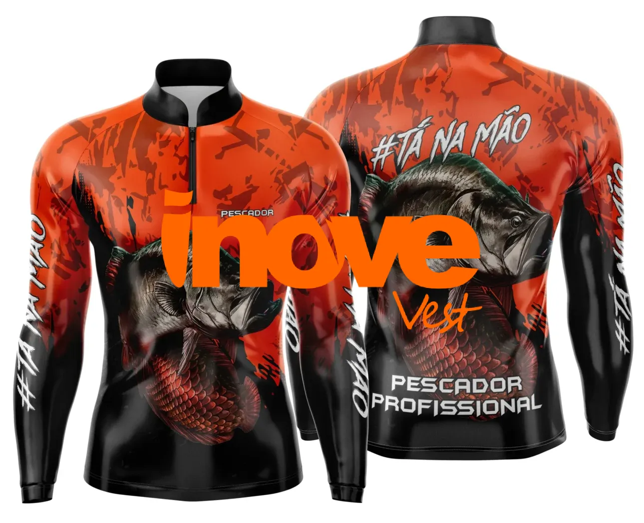 Camisa de Pesca Esportiva Personalizada Premium – Proteção UV FPS 50+ - Modelo 09