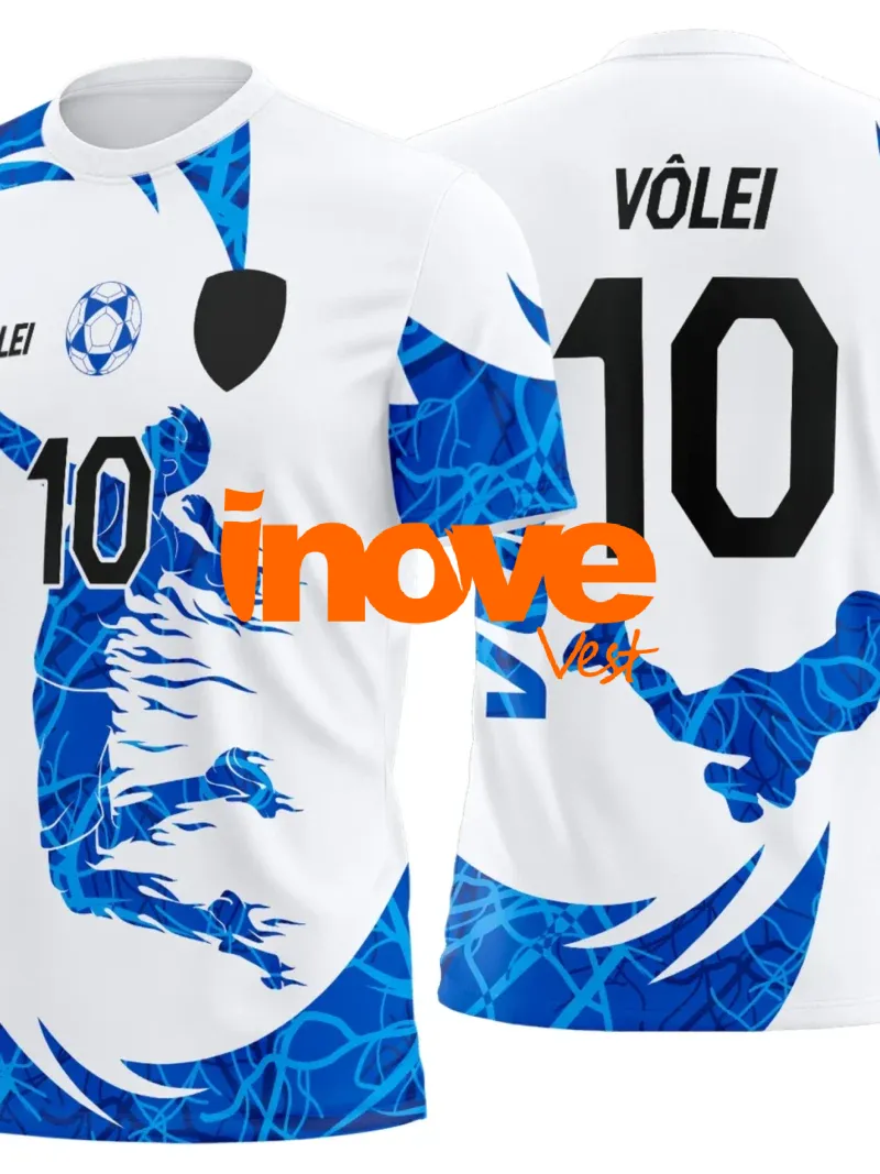 Uniforme de Vôlei Personalizado Profissional Modelo 14
