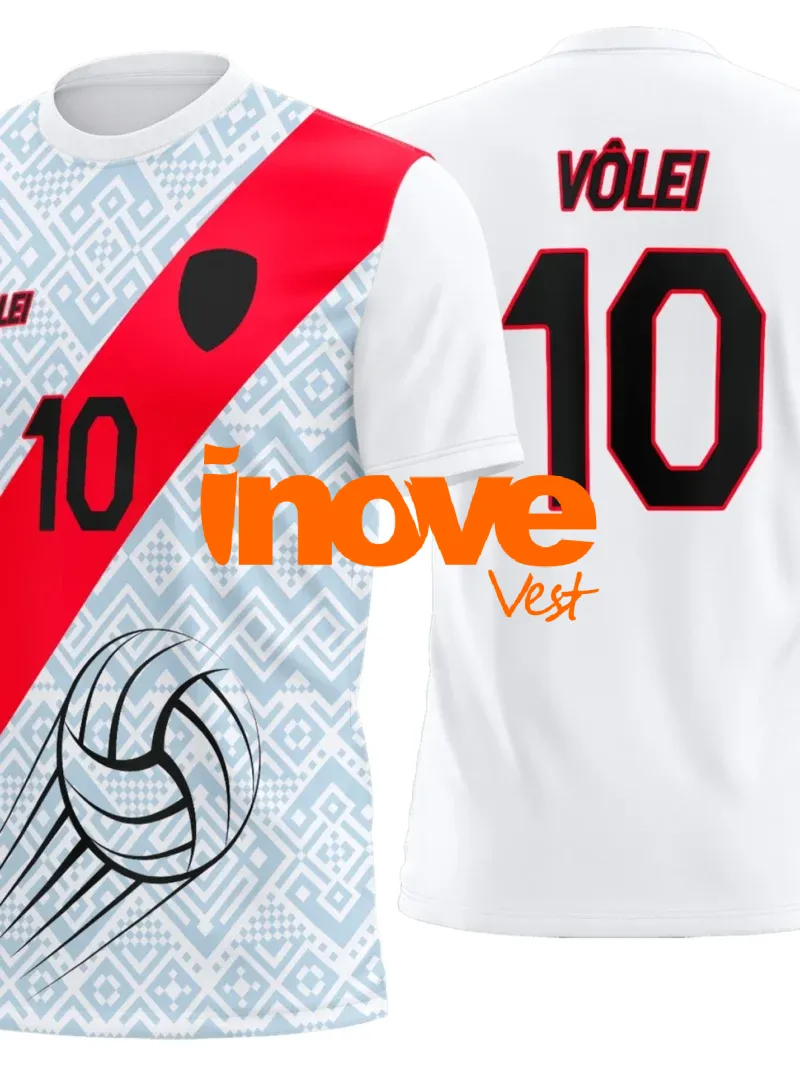 Uniforme de Vôlei Personalizado Profissional Modelo 28